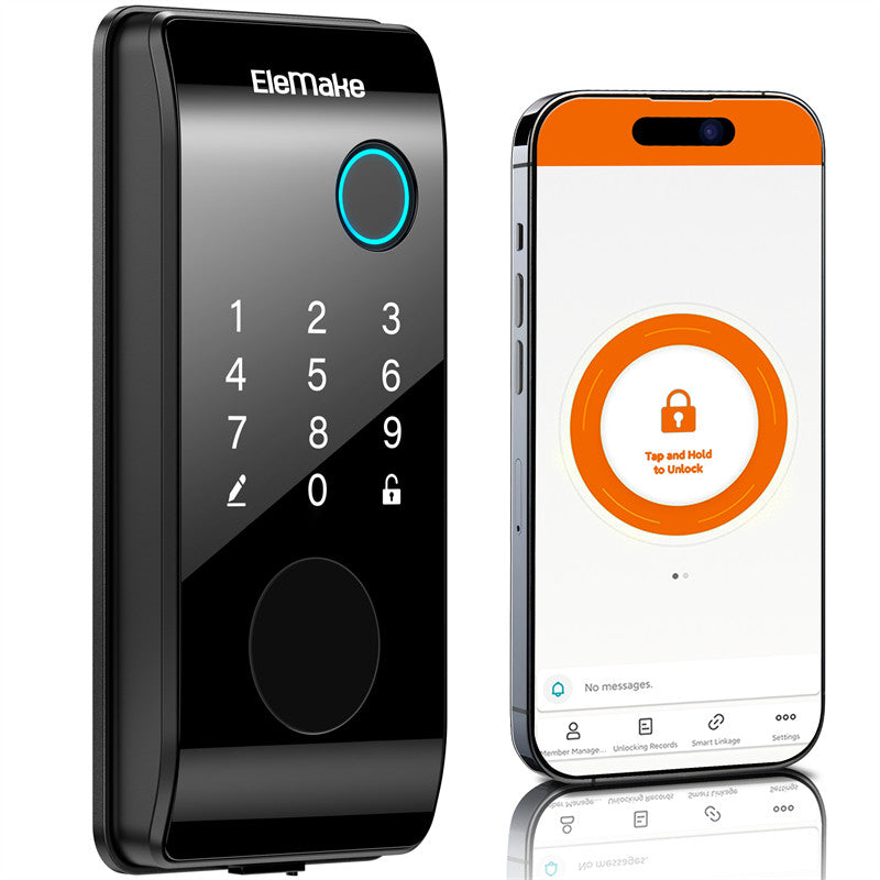 Elemake Smart Door Lock - WiFi Smart Deadbolt, Keyless Entry