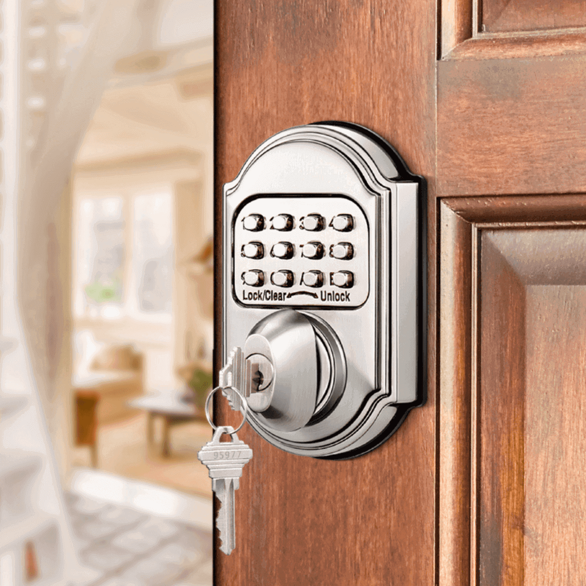 European Grade 1 Rekeyable Keypad Combination Door Lock Mechanical Lock ...