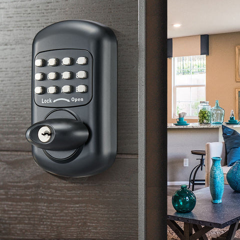Keyless Mechanical Combination Door Lock Digital Code Keypad Security Entry Door Stainless Steel