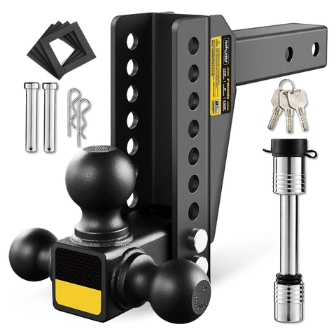 Trailer Tow Hitch With 8inch Drop Hitch Ball Mount For Truck Car RV