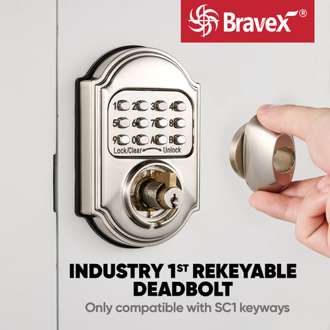 Keyless Rekeyable Combination Door Lock Grade 1 Mechanical Lock