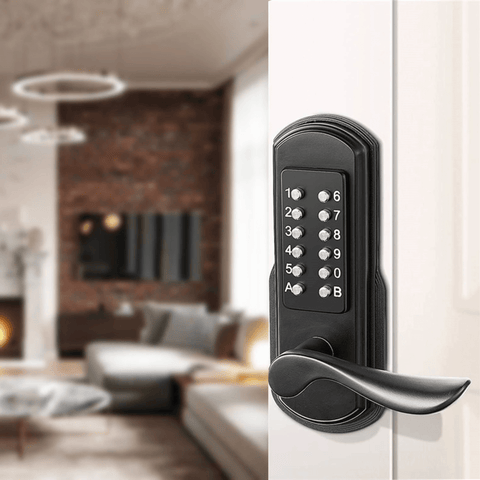 Elemake Exterior Door Locks Keyless Front Door Lock Right Handed