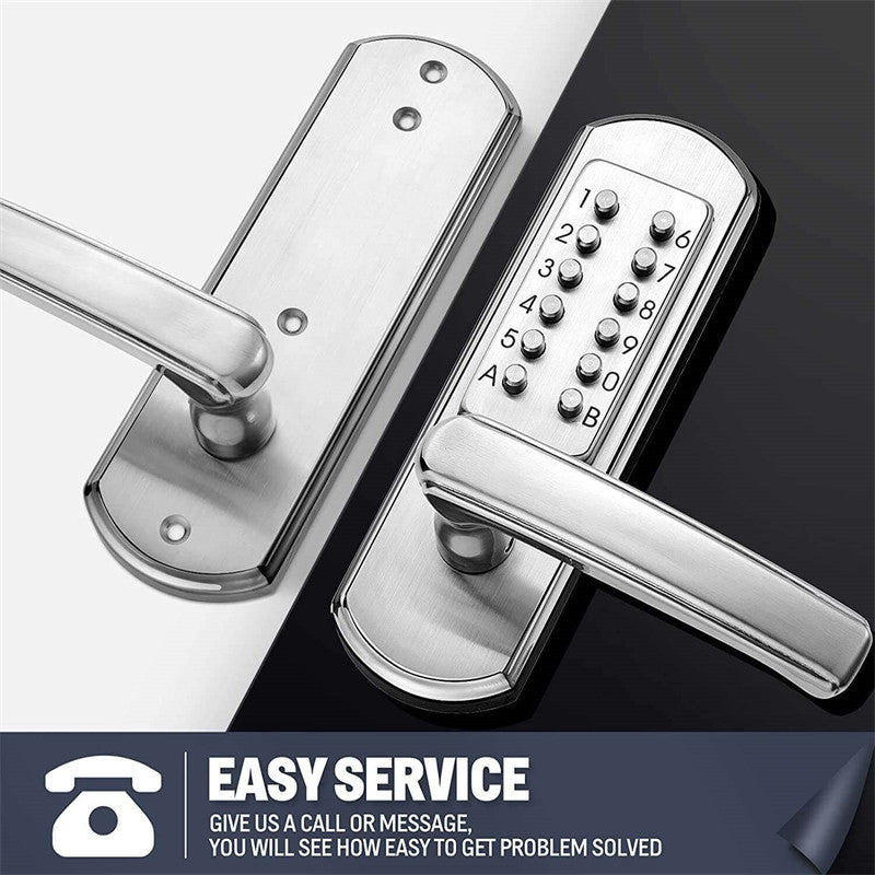 VEVOR Mechanical Keyless Entry Door Lock 14 Key Mechanical Keypad Lock for Home Sliver VEVOR Mechanical Keyless Entry Door Lock 14 Key Mechanical Keypad Lock for Home Sliver