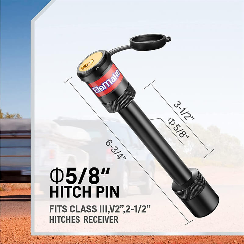 Elemake Hitch Pin Lock - Trailer Hitch Lock 5/8