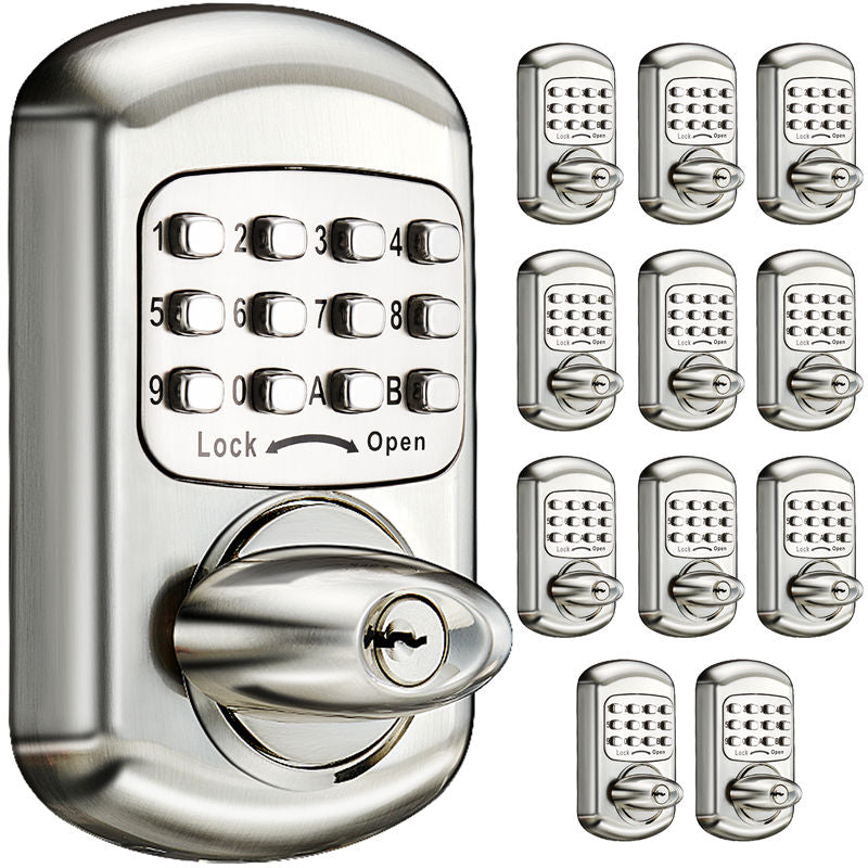 Elemake 12 Pack All Keyed Same, Keyless Deadbolt Keypad Entry Door Lock ...
